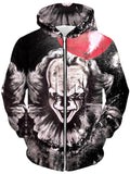 Red Balloon Unisex Zip-Up Hoodie