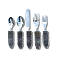 Set of 5 Pieces Lepidolite Gemstone Agate Cutlery