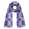Purple Silk Scarf with Islamic Art Print Sevilla