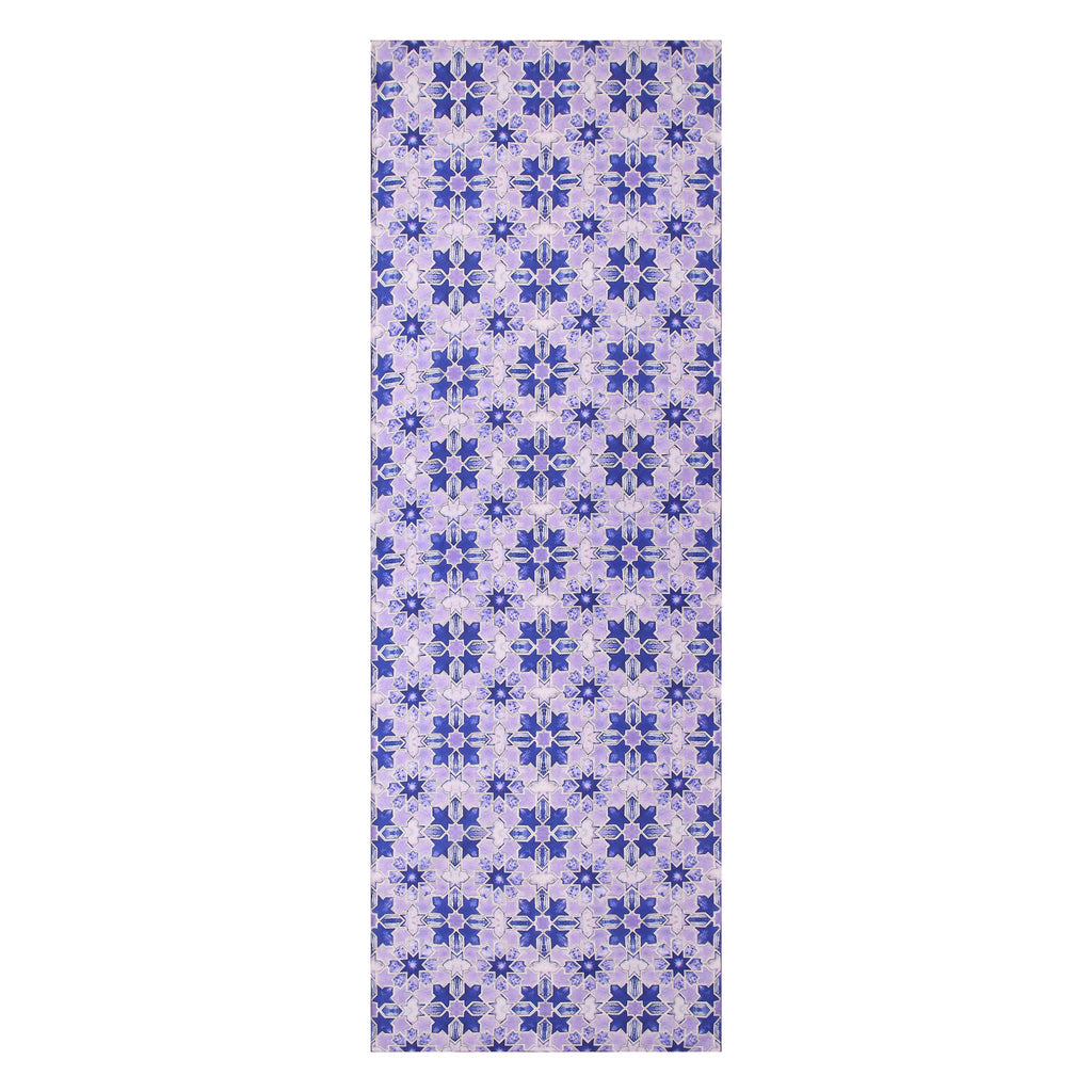 Purple Silk Scarf with Islamic Art Print Sevilla
