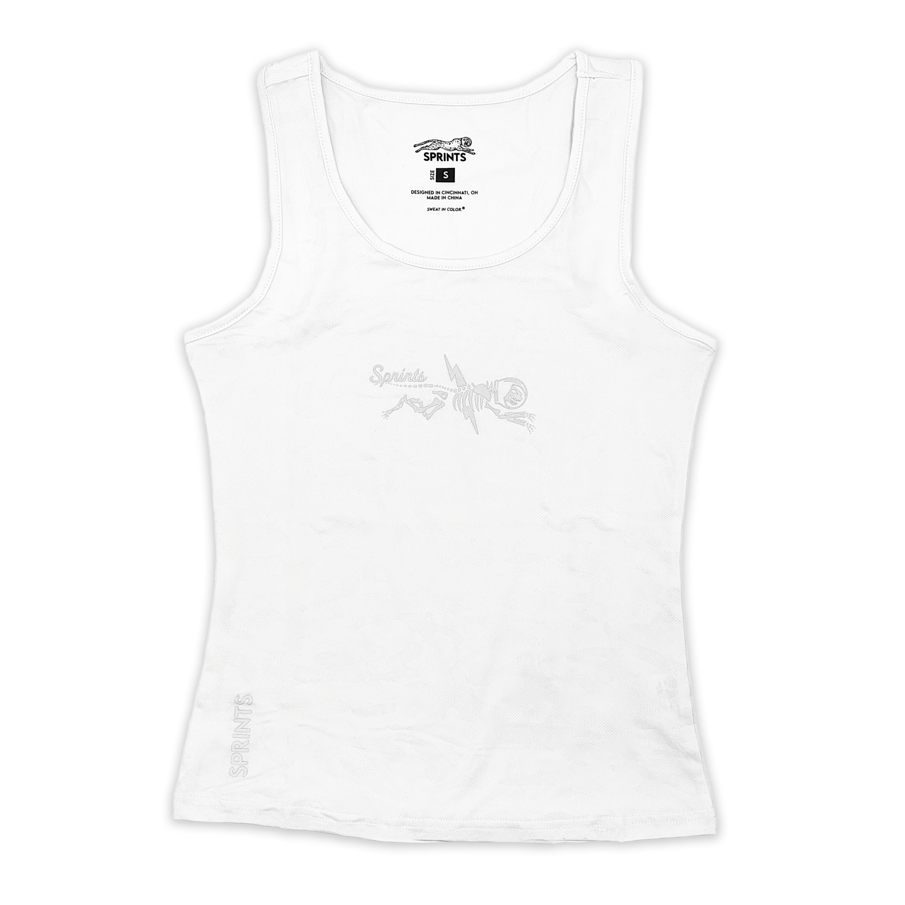 Sprints Womens Running Tank - Shock Beast Miles Flash Reflective