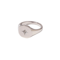 Silver Star Diamond Ring