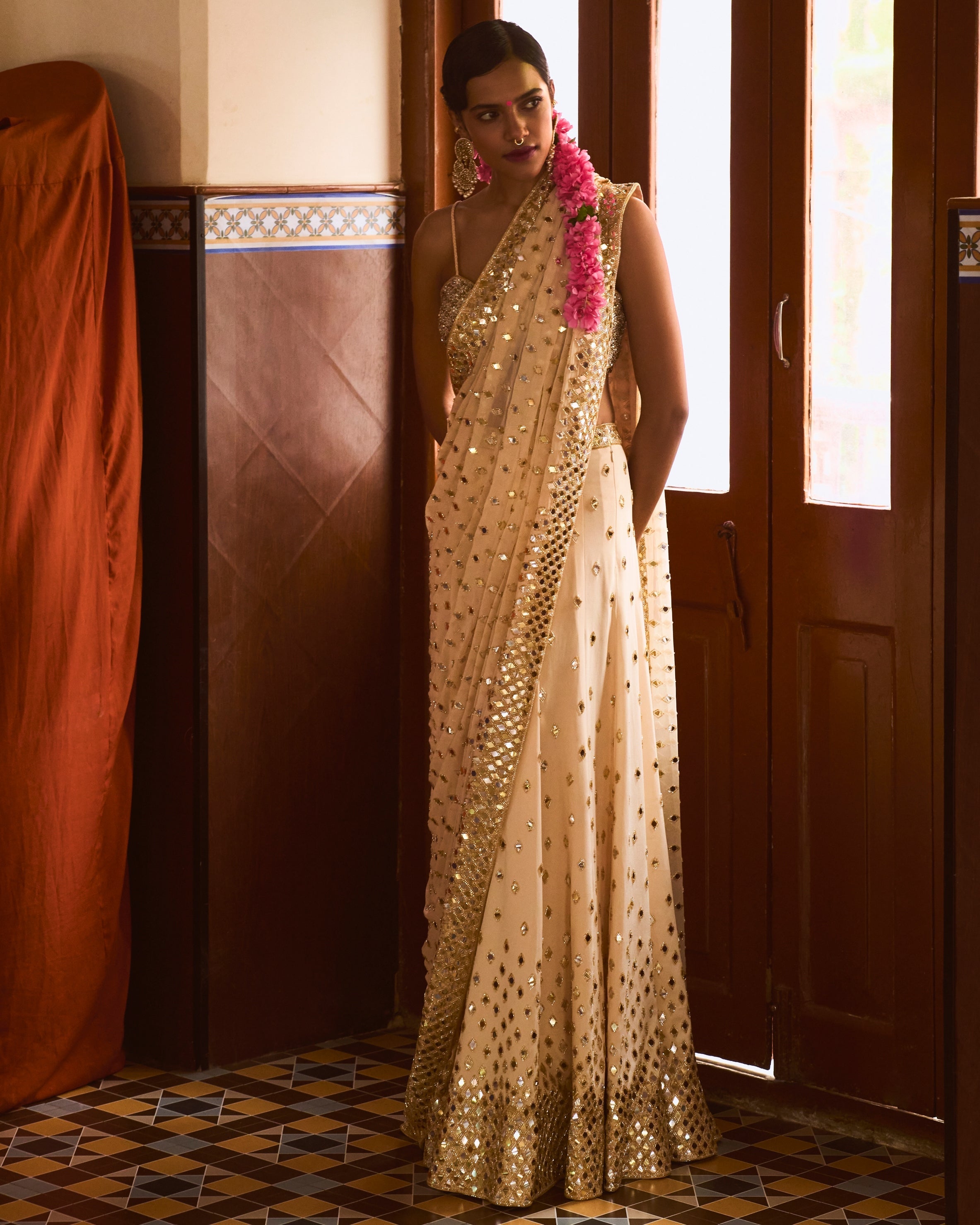 Yasmin Sari Set By KYNAH, Luxury Indian Fashion & Bridal Wear