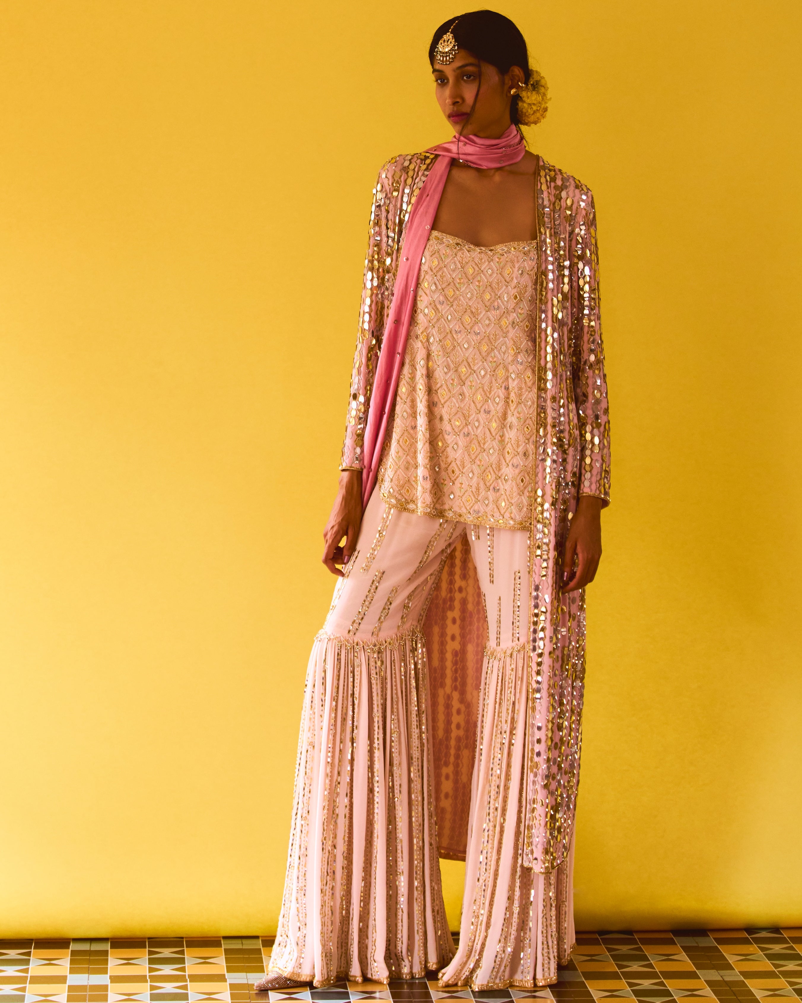 Alia Gharara Jacket Set By KYNAH, Luxury Indian Fashion & Bridal Wear
