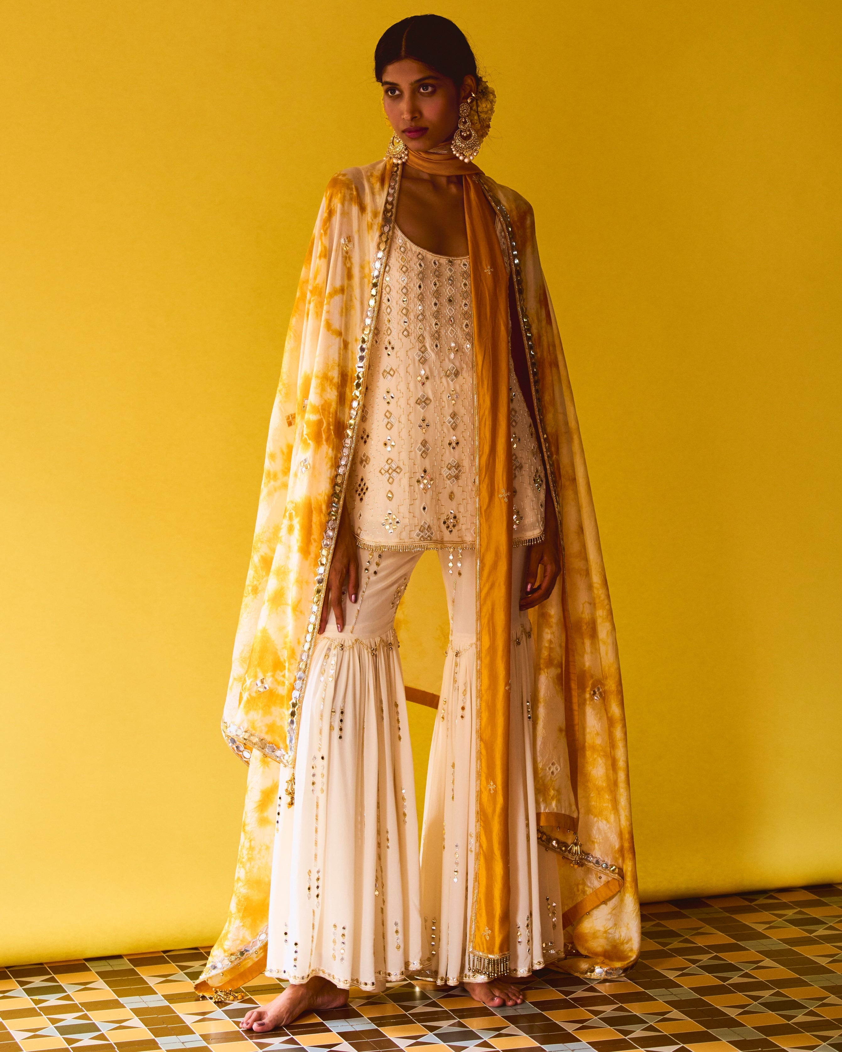 Zehra Gharara Jacket Set By KYNAH, Luxury Indian Fashion & Bridal Wear