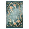 Skyward Blossom Knotted Wool Rug