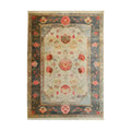 Sleek Floral Expression Hand Knotted Area Rug