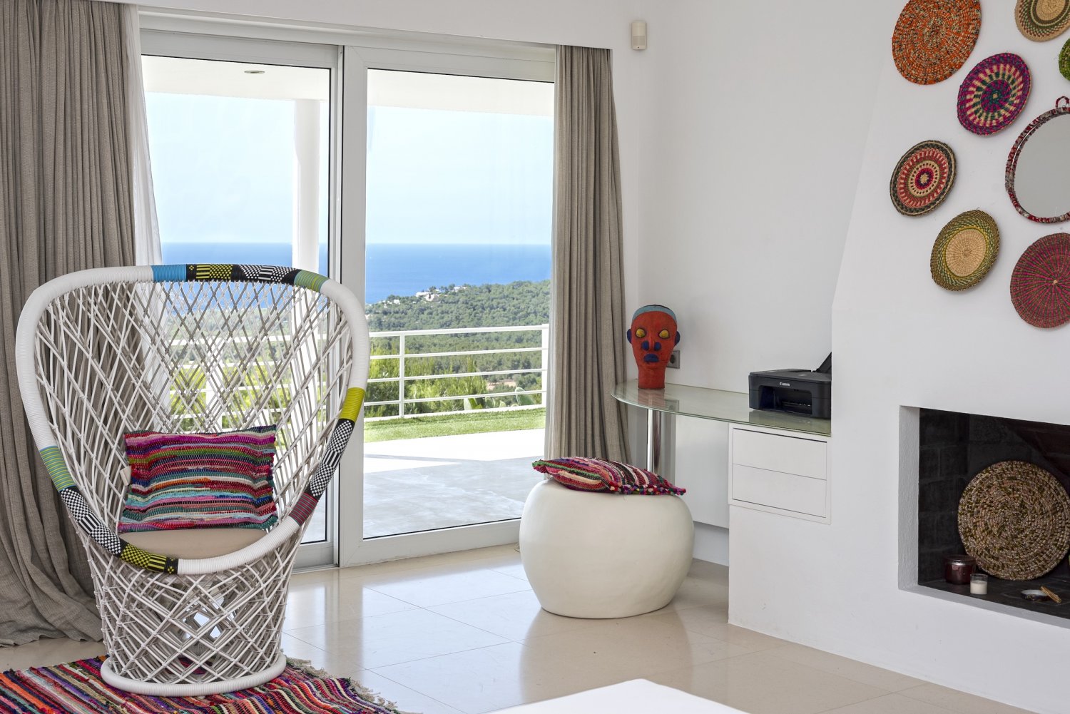 Modern Luxury Ibiza Villa with Huge Kitchen, Stunning Views and Spacious En-Suite Bedrooms near Es Cubells