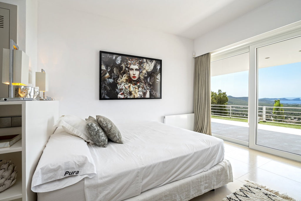Modern Luxury Ibiza Villa with Huge Kitchen, Stunning Views and Spacious En-Suite Bedrooms near Es Cubells