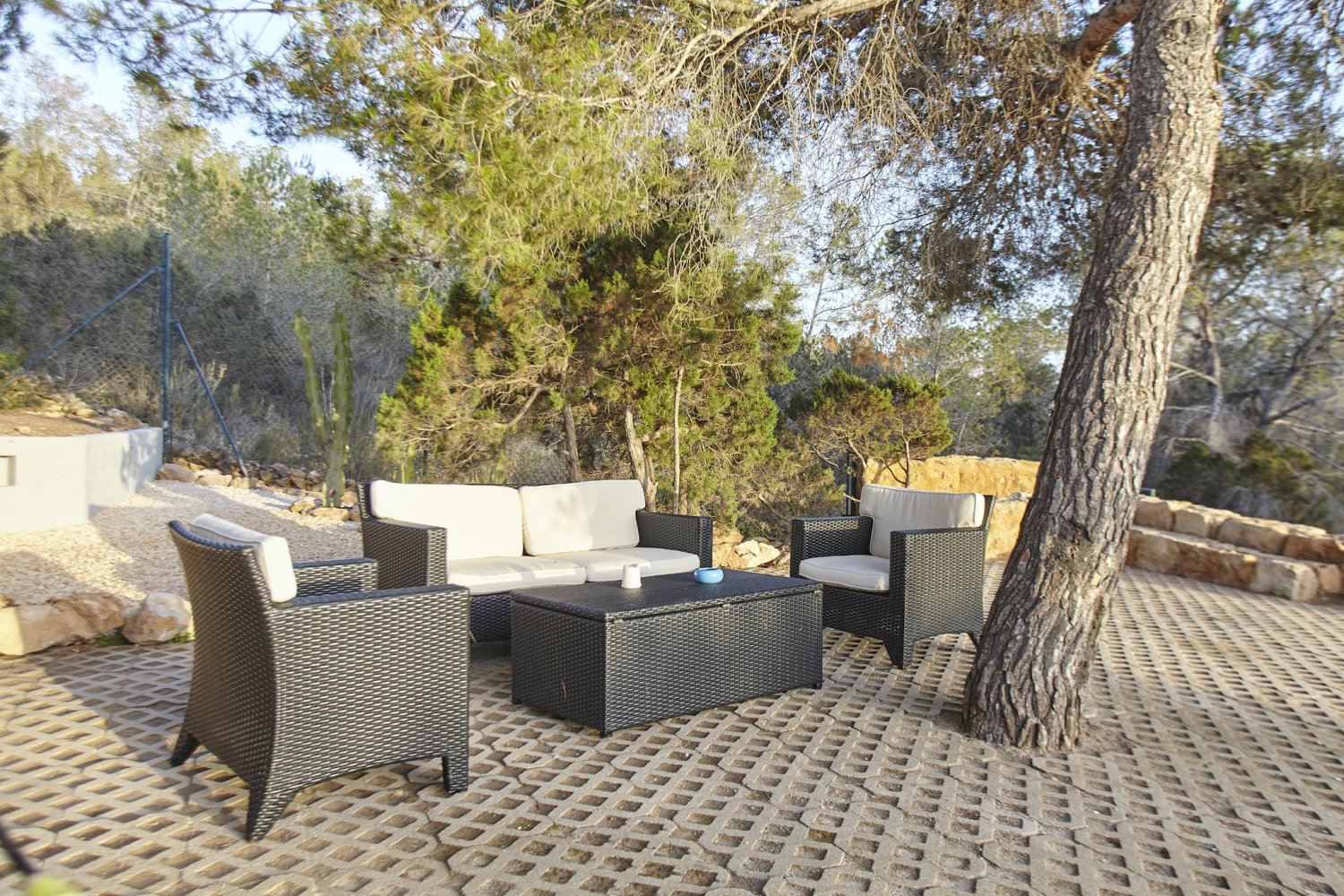 Completely Private Ibiza Villa with Beautiful Sunset Views near Cala Salada Beach