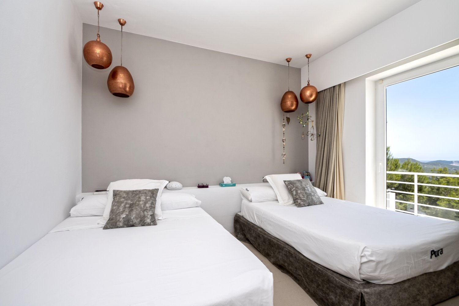 Modern Luxury Ibiza Villa with Huge Kitchen, Stunning Views and Spacious En-Suite Bedrooms near Es Cubells