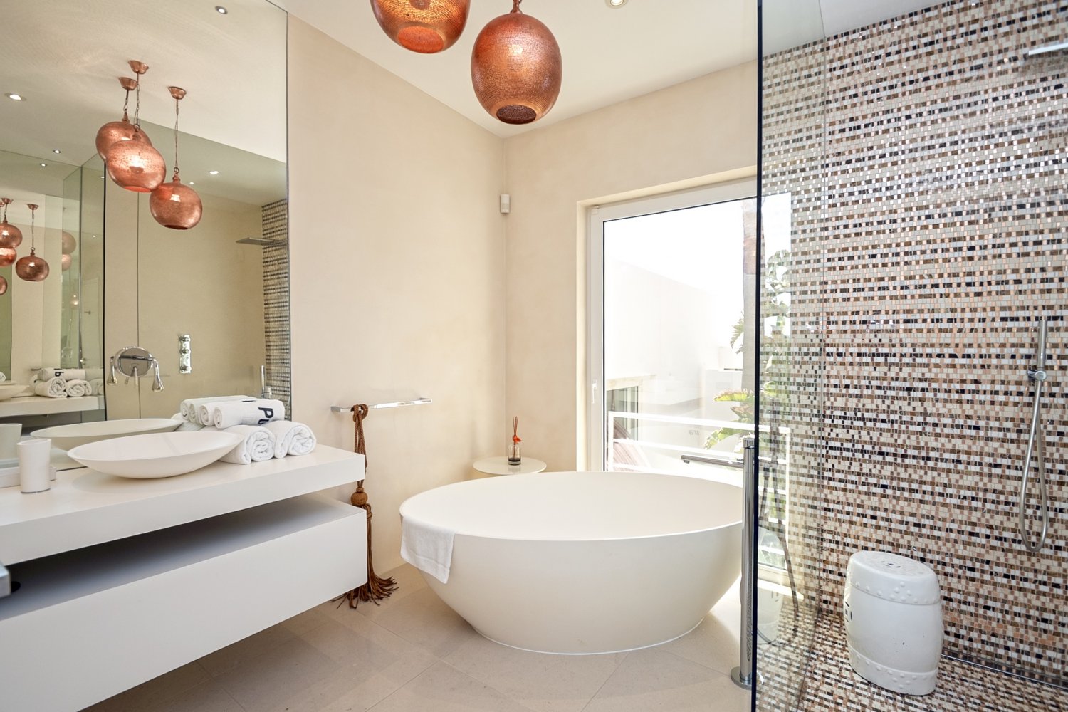Modern Luxury Ibiza Villa with Huge Kitchen, Stunning Views and Spacious En-Suite Bedrooms near Es Cubells