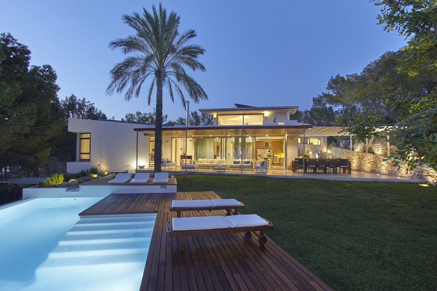 Completely Private Ibiza Villa with Beautiful Sunset Views near Cala Salada Beach