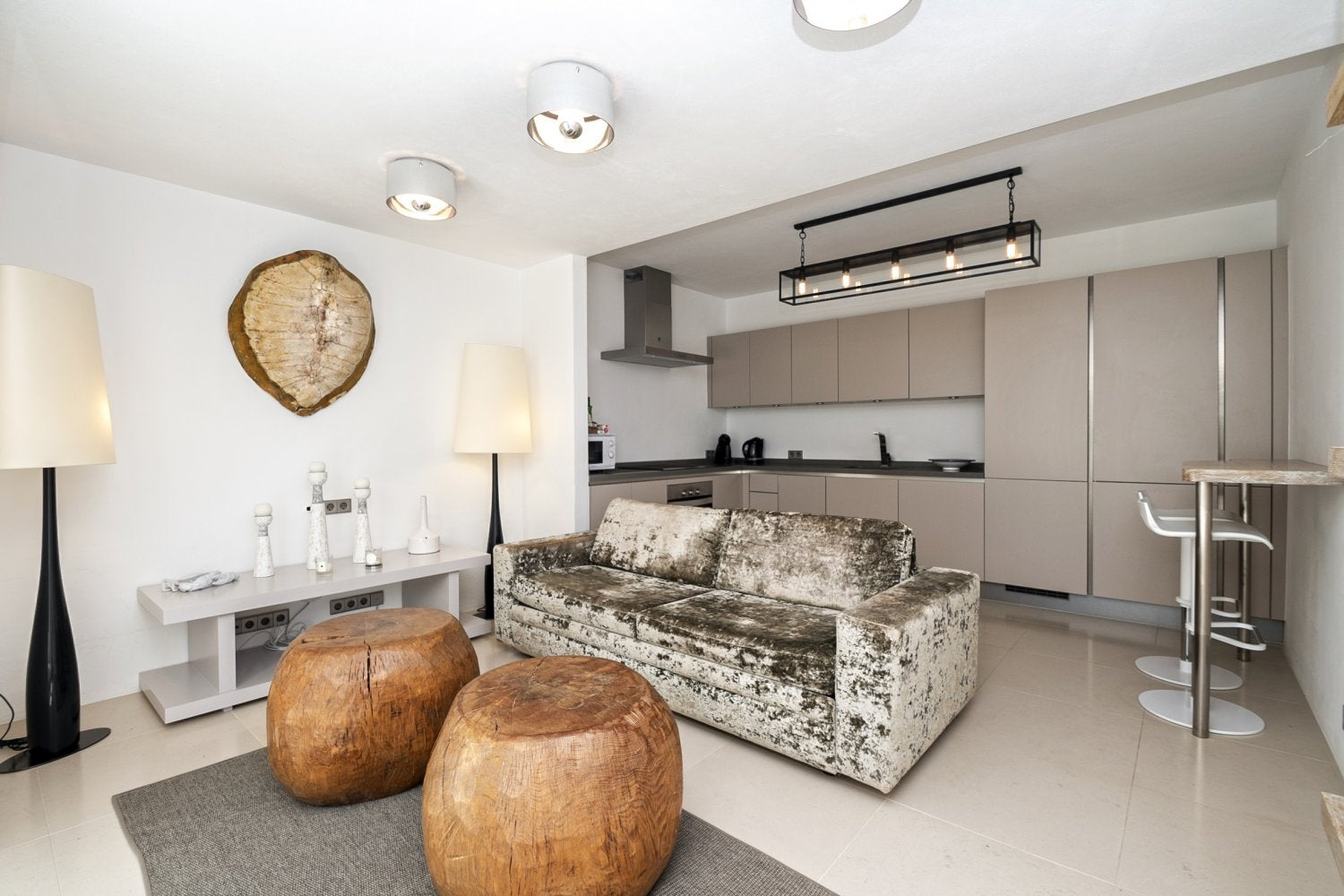 Modern Luxury Ibiza Villa with Huge Kitchen, Stunning Views and Spacious En-Suite Bedrooms near Es Cubells