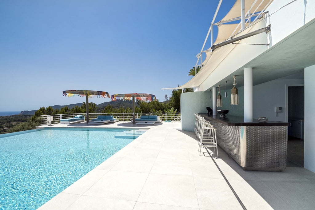 Modern Luxury Ibiza Villa with Huge Kitchen, Stunning Views and Spacious En-Suite Bedrooms near Es Cubells