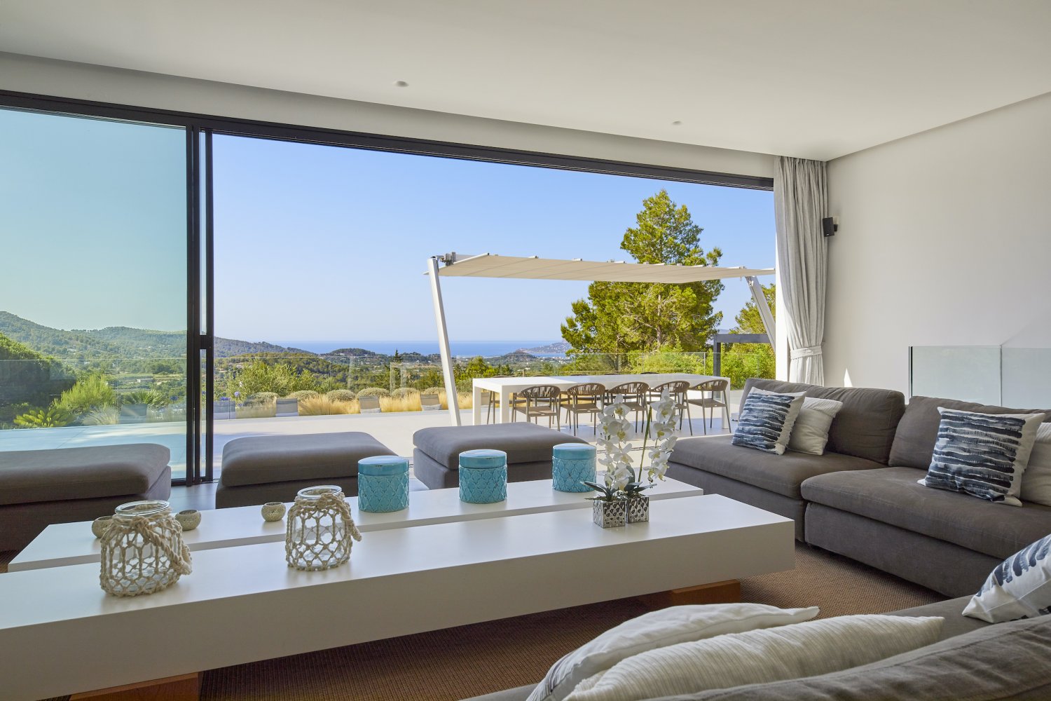 550 m² Modern Open-Plan Private Ibiza Villa Beautifully Furnished near Sant Josep Village