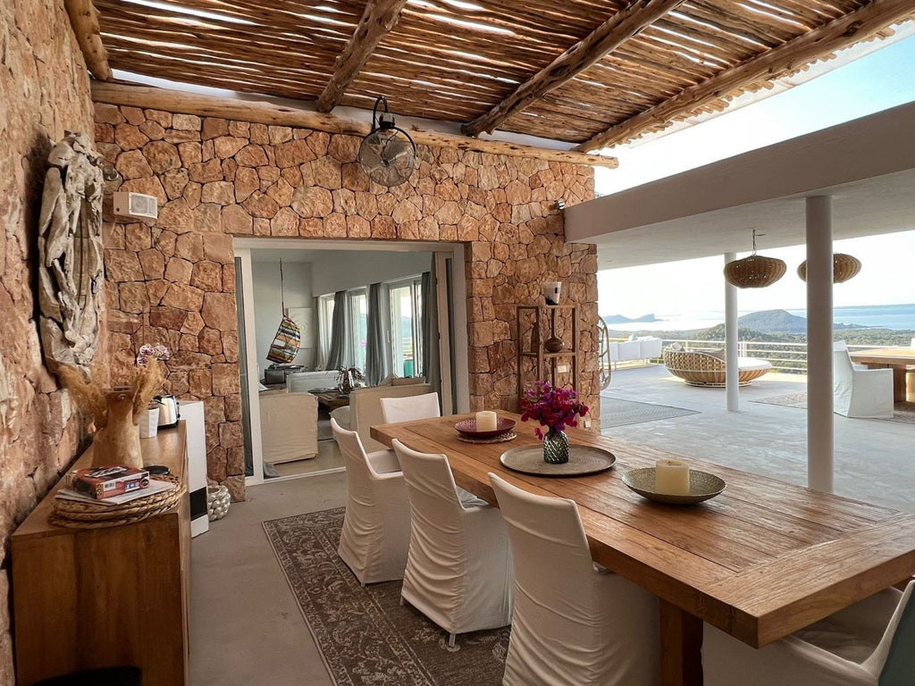 Modern Luxury Ibiza Villa with Huge Kitchen, Stunning Views and Spacious En-Suite Bedrooms near Es Cubells
