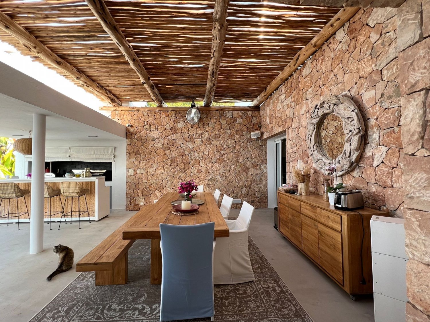 Modern Luxury Ibiza Villa with Huge Kitchen, Stunning Views and Spacious En-Suite Bedrooms near Es Cubells