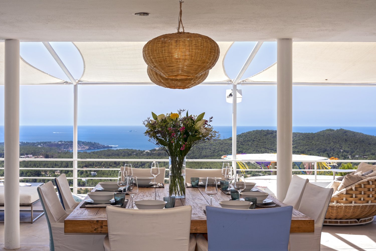 Modern Luxury Ibiza Villa with Huge Kitchen, Stunning Views and Spacious En-Suite Bedrooms near Es Cubells