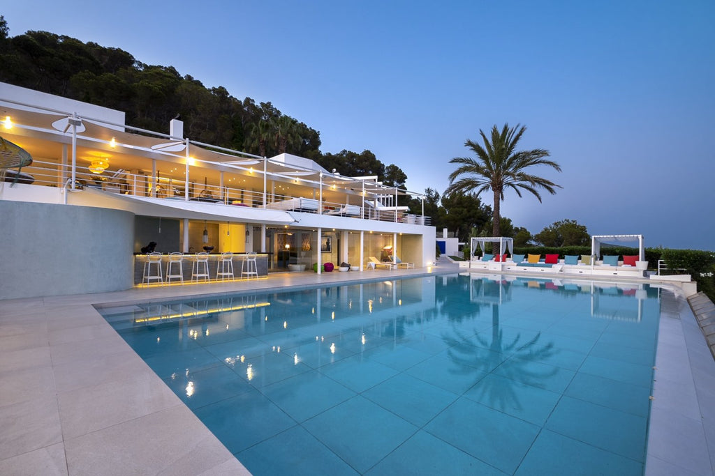 Modern Luxury Ibiza Villa with Huge Kitchen, Stunning Views and Spacious En-Suite Bedrooms near Es Cubells