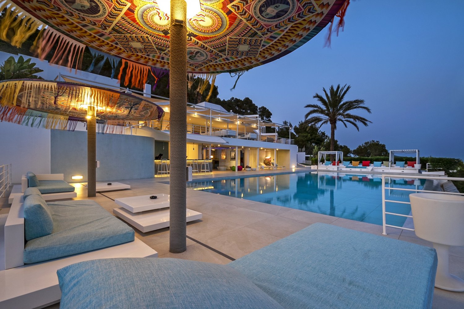Modern Luxury Ibiza Villa with Huge Kitchen, Stunning Views and Spacious En-Suite Bedrooms near Es Cubells