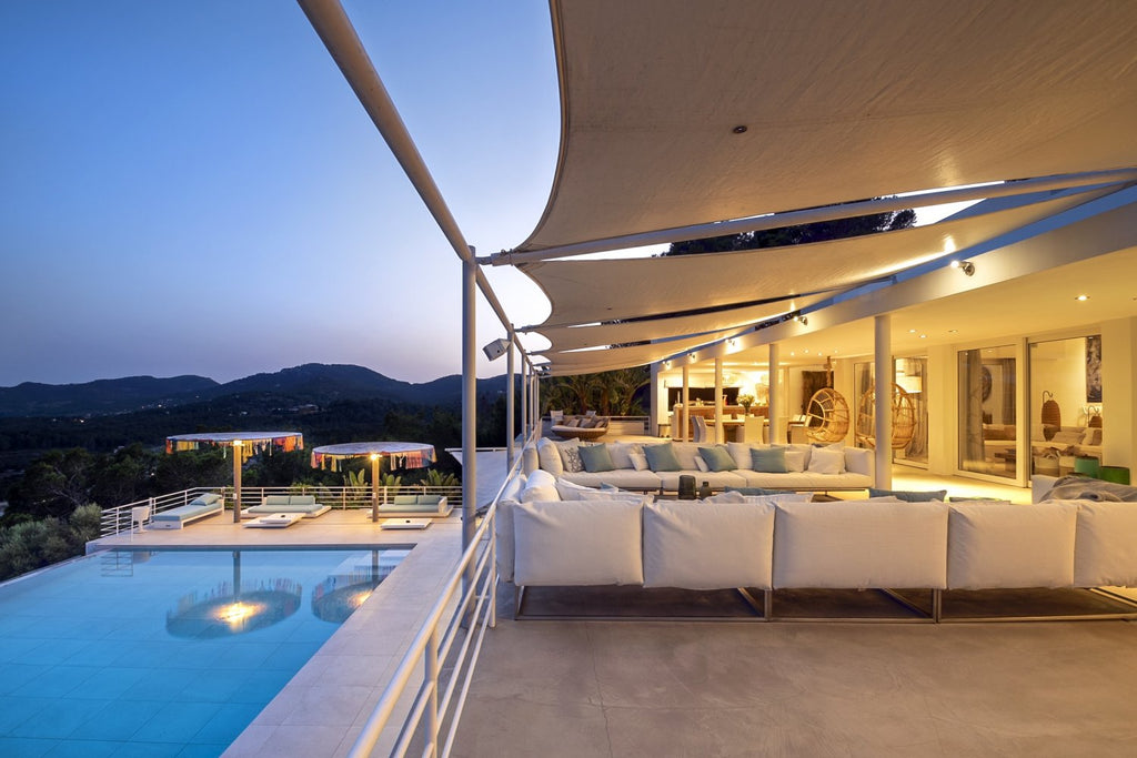 Modern Luxury Ibiza Villa with Huge Kitchen, Stunning Views and Spacious En-Suite Bedrooms near Es Cubells