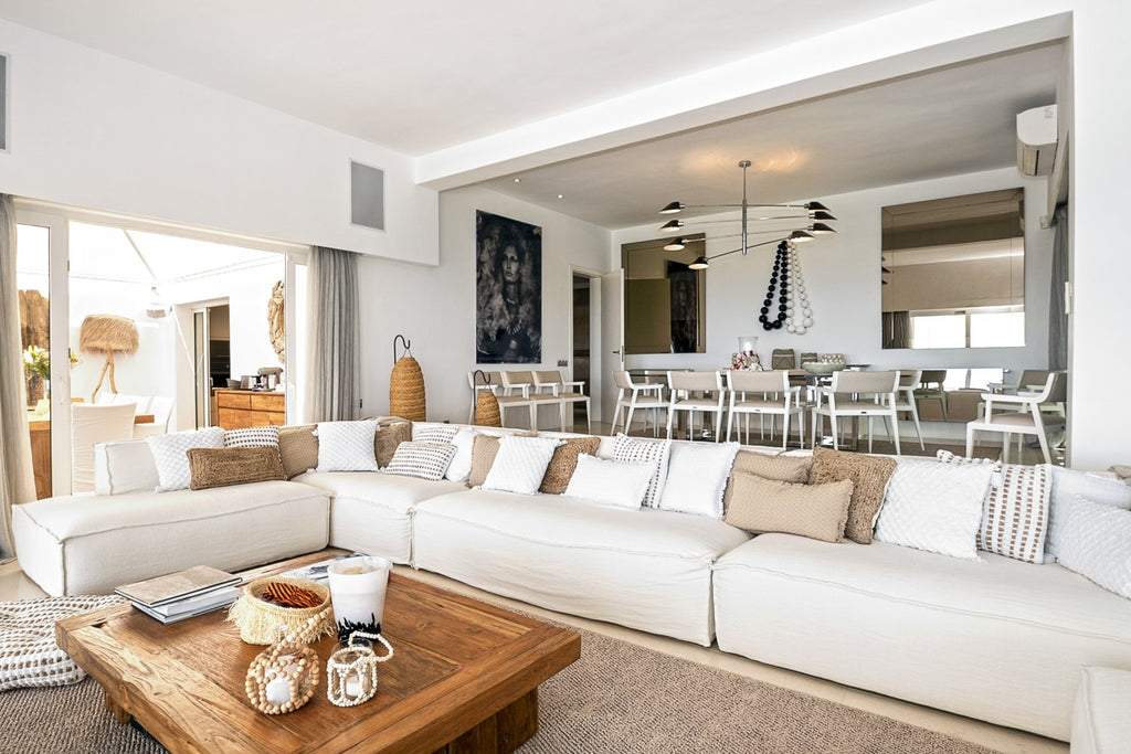 Modern Luxury Ibiza Villa with Huge Kitchen, Stunning Views and Spacious En-Suite Bedrooms near Es Cubells