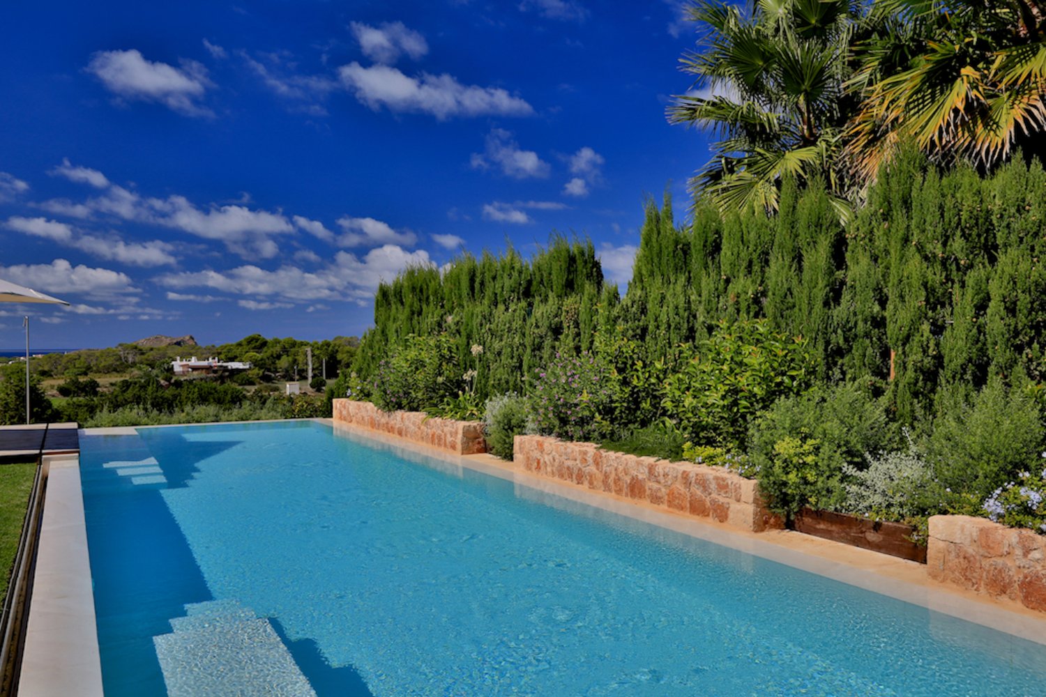 Dreamy Spacious Ibiza Villa with Modern Stylish Interiors, Beautiful Garden and Gorgeous Cala Comte Sunset Sea Views