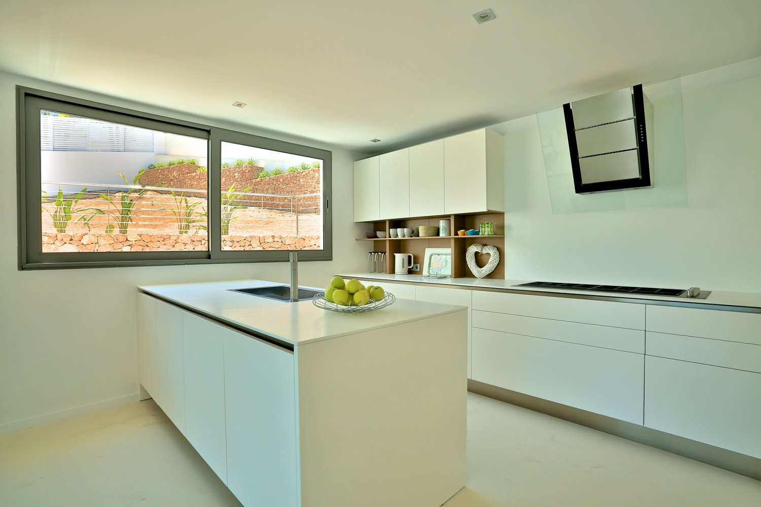 Modern Style Ibiza Villa with Five Spacious En-Suite Bedrooms, Luxurious Interiors, Impressive Kitchen and Panoramic Views of Es Torrent near Es Cubells
