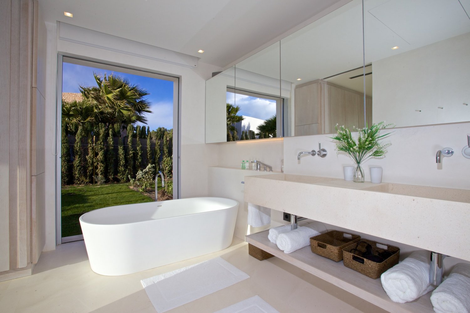 Dreamy Spacious Ibiza Villa with Modern Stylish Interiors, Beautiful Garden and Gorgeous Cala Comte Sunset Sea Views