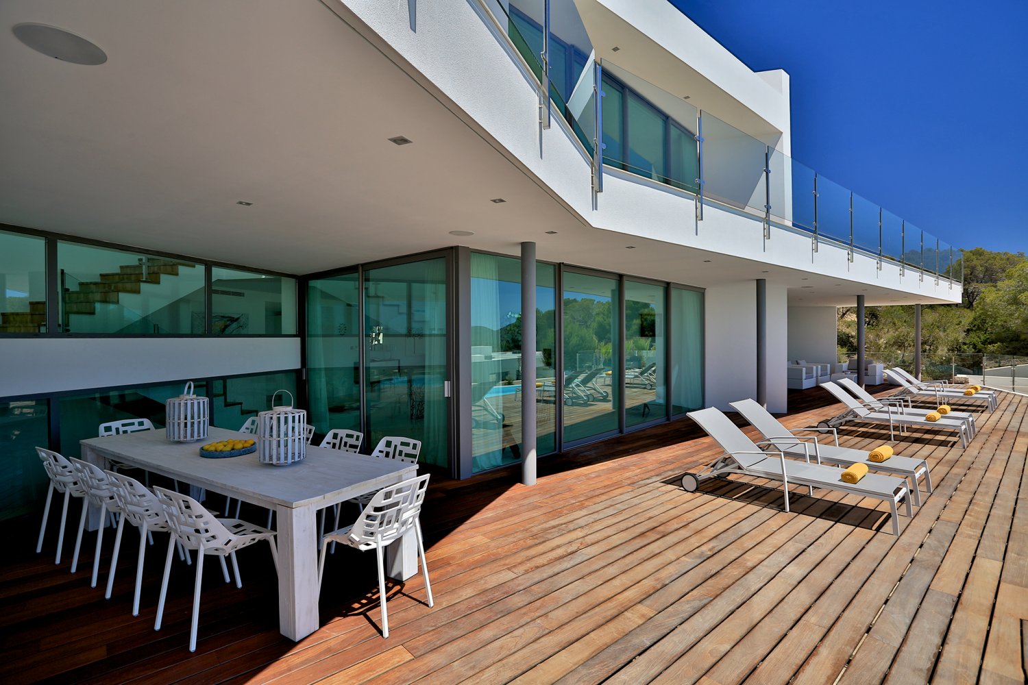 Modern Style Ibiza Villa with Five Spacious En-Suite Bedrooms, Luxurious Interiors, Impressive Kitchen and Panoramic Views of Es Torrent near Es Cubells