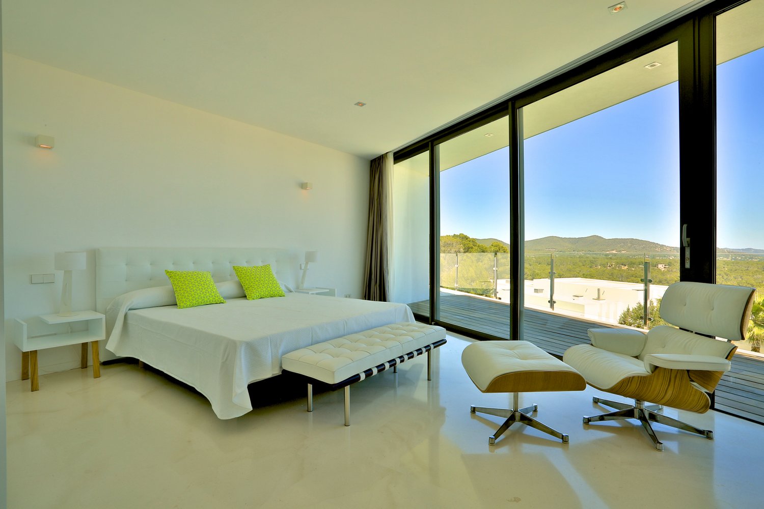 Modern Style Ibiza Villa with Five Spacious En-Suite Bedrooms, Luxurious Interiors, Impressive Kitchen and Panoramic Views of Es Torrent near Es Cubells