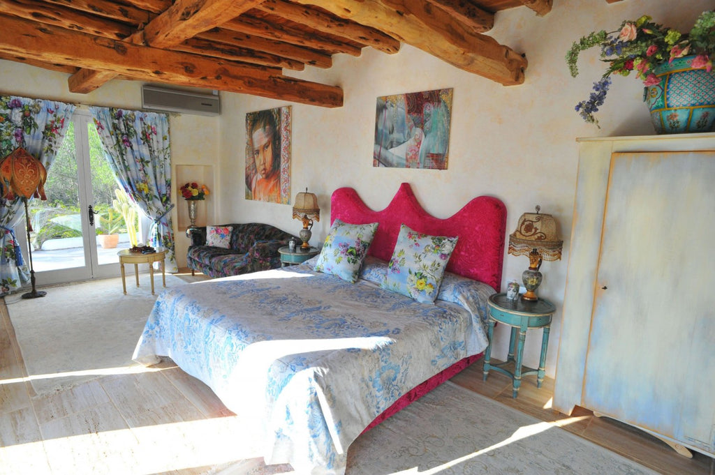 Secluded Peaceful Ibiza Villa with Panoramic Sea Views and a Huge Outdoor Space on Top of Atzaró Mountain near Santa Eulalia