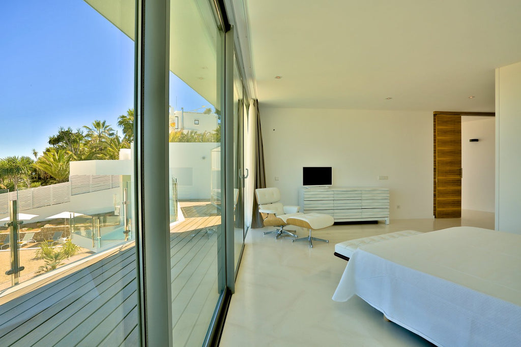 Modern Style Ibiza Villa with Five Spacious En-Suite Bedrooms, Luxurious Interiors, Impressive Kitchen and Panoramic Views of Es Torrent near Es Cubells