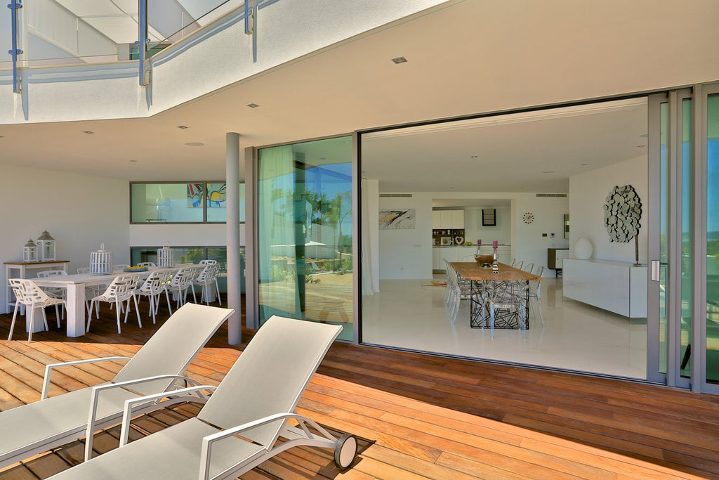 Modern Style Ibiza Villa with Five Spacious En-Suite Bedrooms, Luxurious Interiors, Impressive Kitchen and Panoramic Views of Es Torrent near Es Cubells
