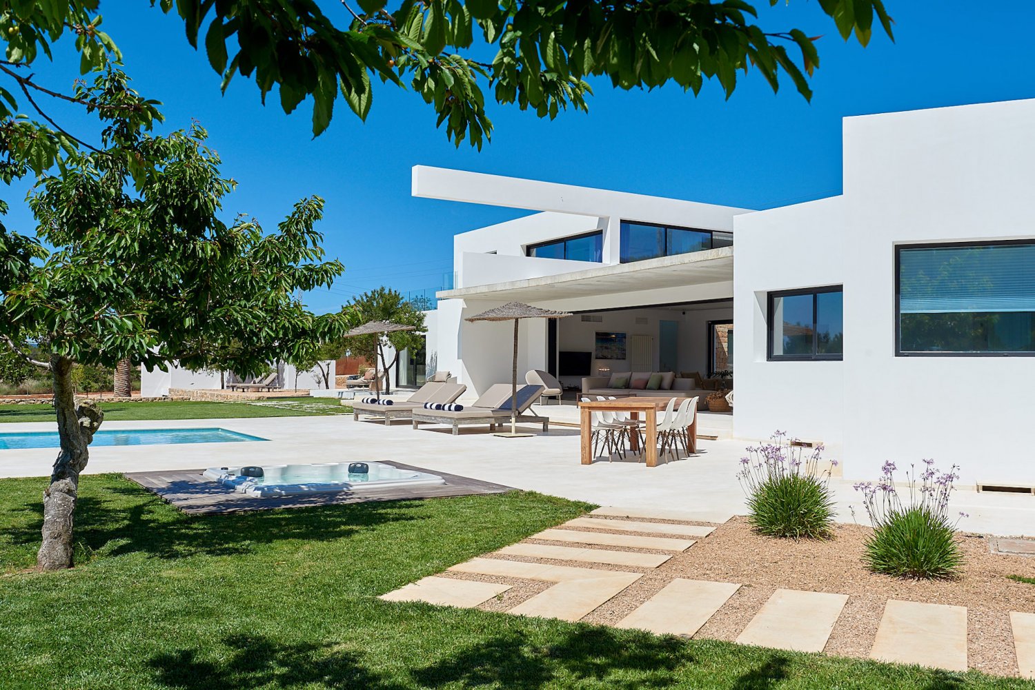 Spacious Exquisite 8-Bedroom Ibiza Villa with Cozy Interiors and an Amazing Outdoor Setup in a Quiet Prime Location near Cala Benirrás
