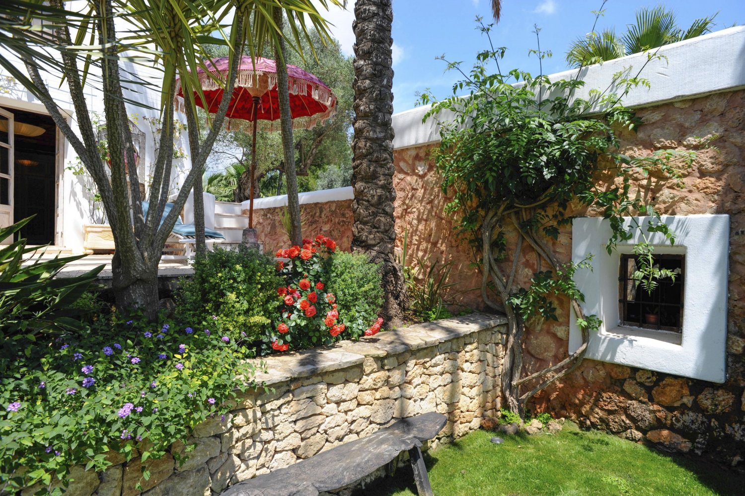 Secluded Peaceful Ibiza Villa with Panoramic Sea Views and a Huge Outdoor Space on Top of Atzaró Mountain near Santa Eulalia