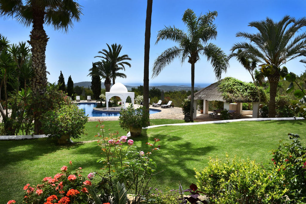 Secluded Peaceful Ibiza Villa with Panoramic Sea Views and a Huge Outdoor Space on Top of Atzaró Mountain near Santa Eulalia
