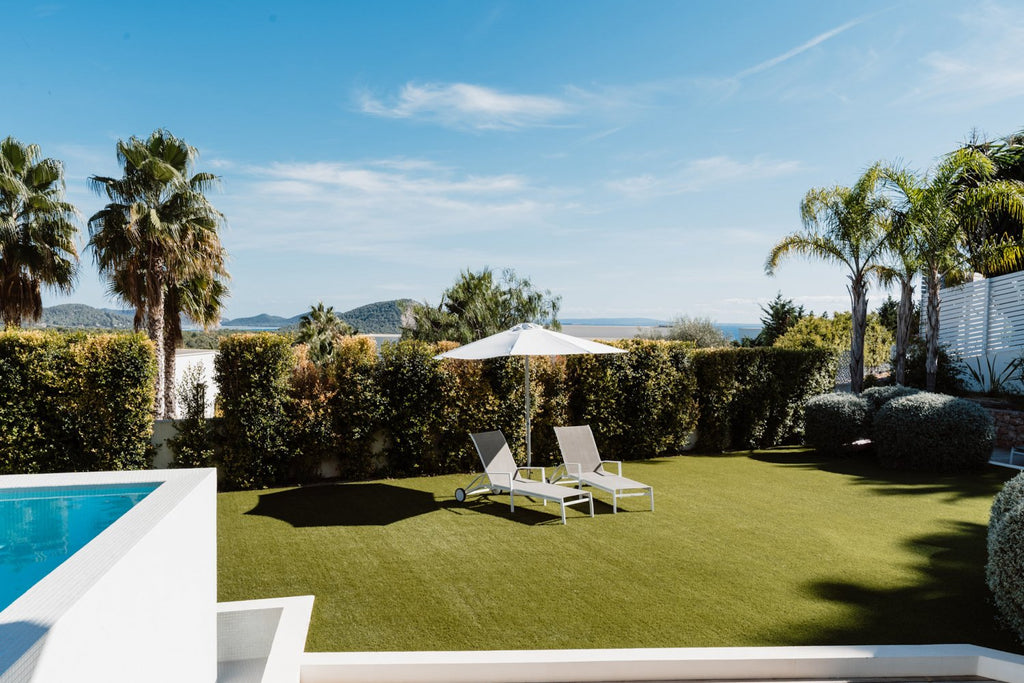 Modern Style Ibiza Villa with Five Spacious En-Suite Bedrooms, Luxurious Interiors, Impressive Kitchen and Panoramic Views of Es Torrent near Es Cubells