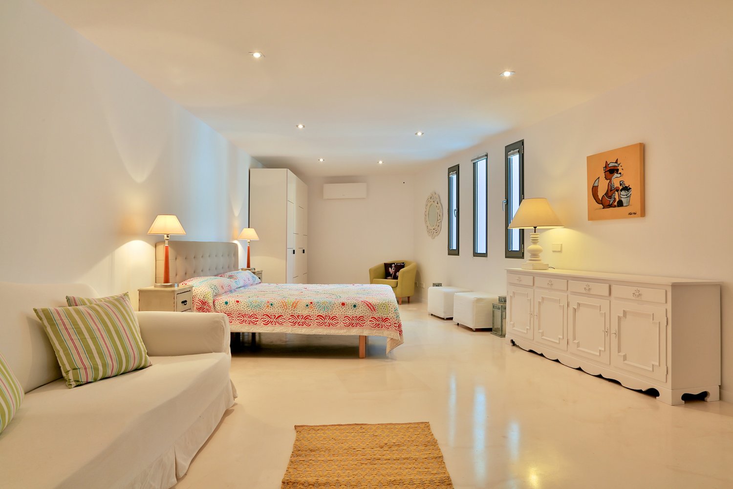 Modern Style Ibiza Villa with Five Spacious En-Suite Bedrooms, Luxurious Interiors, Impressive Kitchen and Panoramic Views of Es Torrent near Es Cubells