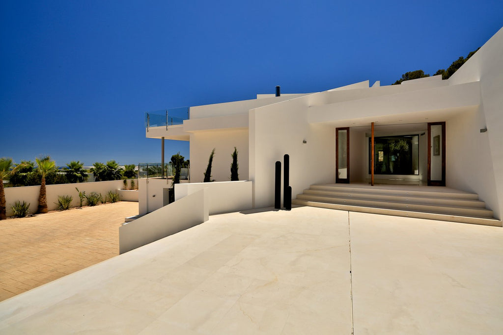 Modern Style Ibiza Villa with Five Spacious En-Suite Bedrooms, Luxurious Interiors, Impressive Kitchen and Panoramic Views of Es Torrent near Es Cubells