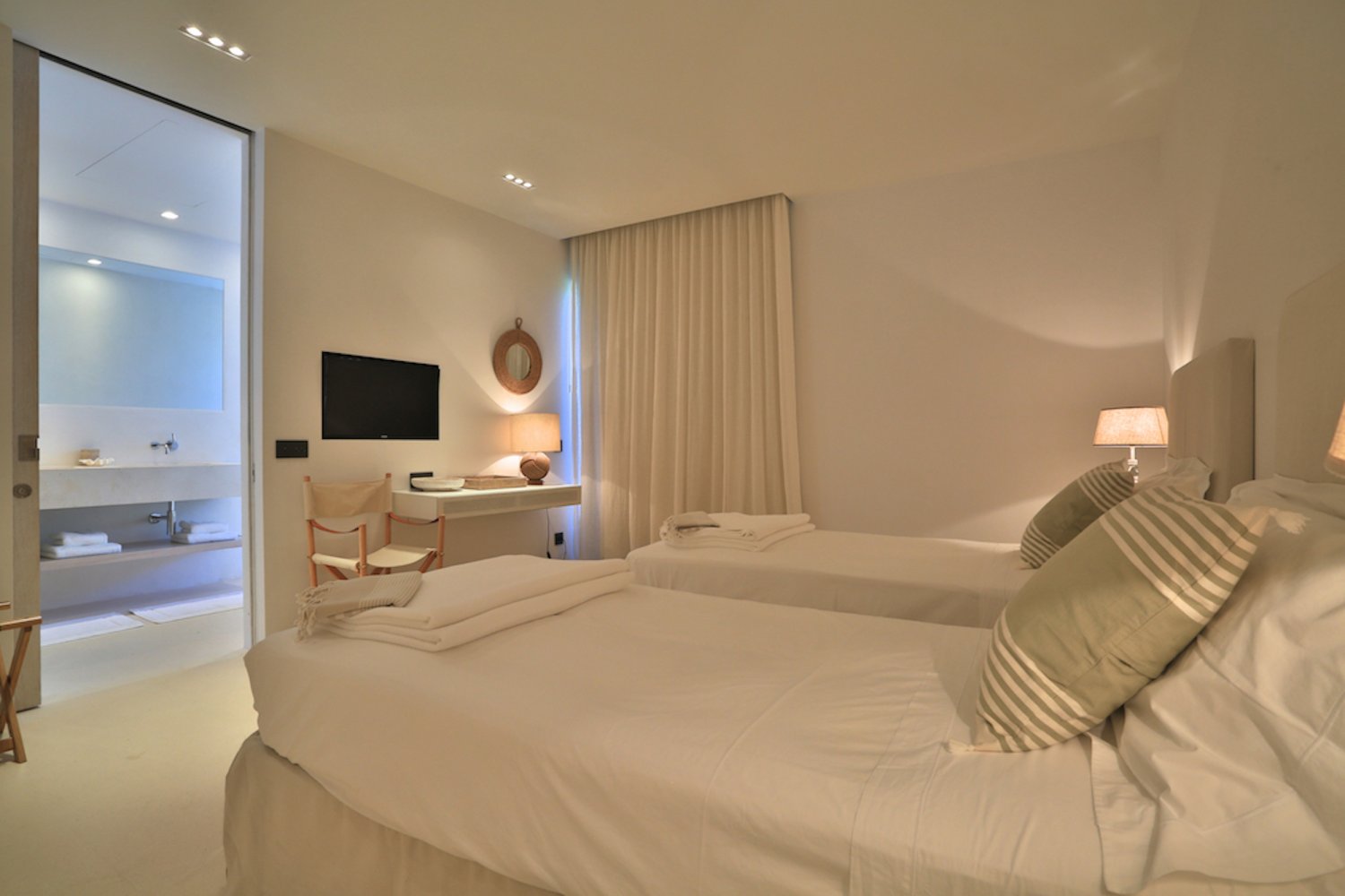 Dreamy Spacious Ibiza Villa with Modern Stylish Interiors, Beautiful Garden and Gorgeous Cala Comte Sunset Sea Views