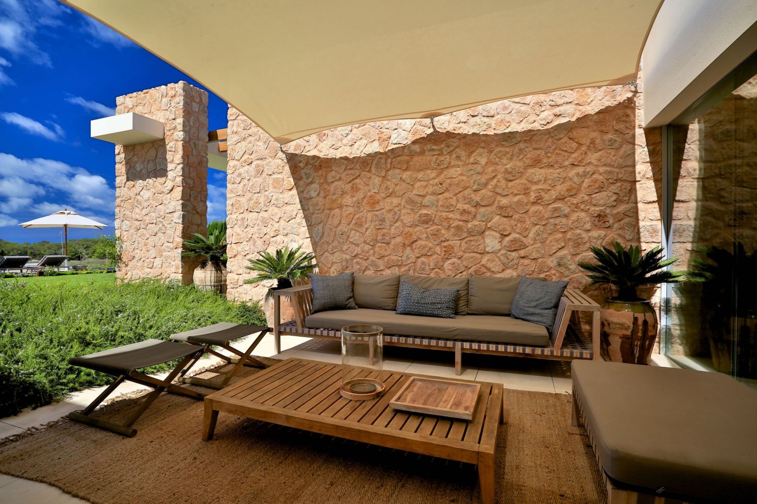 Dreamy Spacious Ibiza Villa with Modern Stylish Interiors, Beautiful Garden and Gorgeous Cala Comte Sunset Sea Views