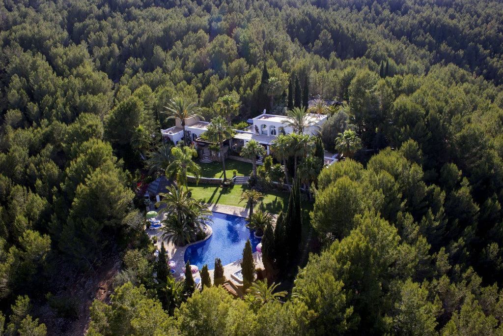 Secluded Peaceful Ibiza Villa with Panoramic Sea Views and a Huge Outdoor Space on Top of Atzaró Mountain near Santa Eulalia