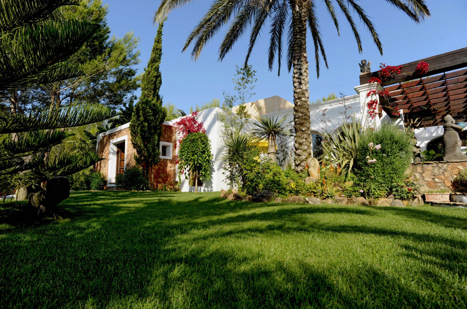 Secluded Peaceful Ibiza Villa with Panoramic Sea Views and a Huge Outdoor Space on Top of Atzaró Mountain near Santa Eulalia