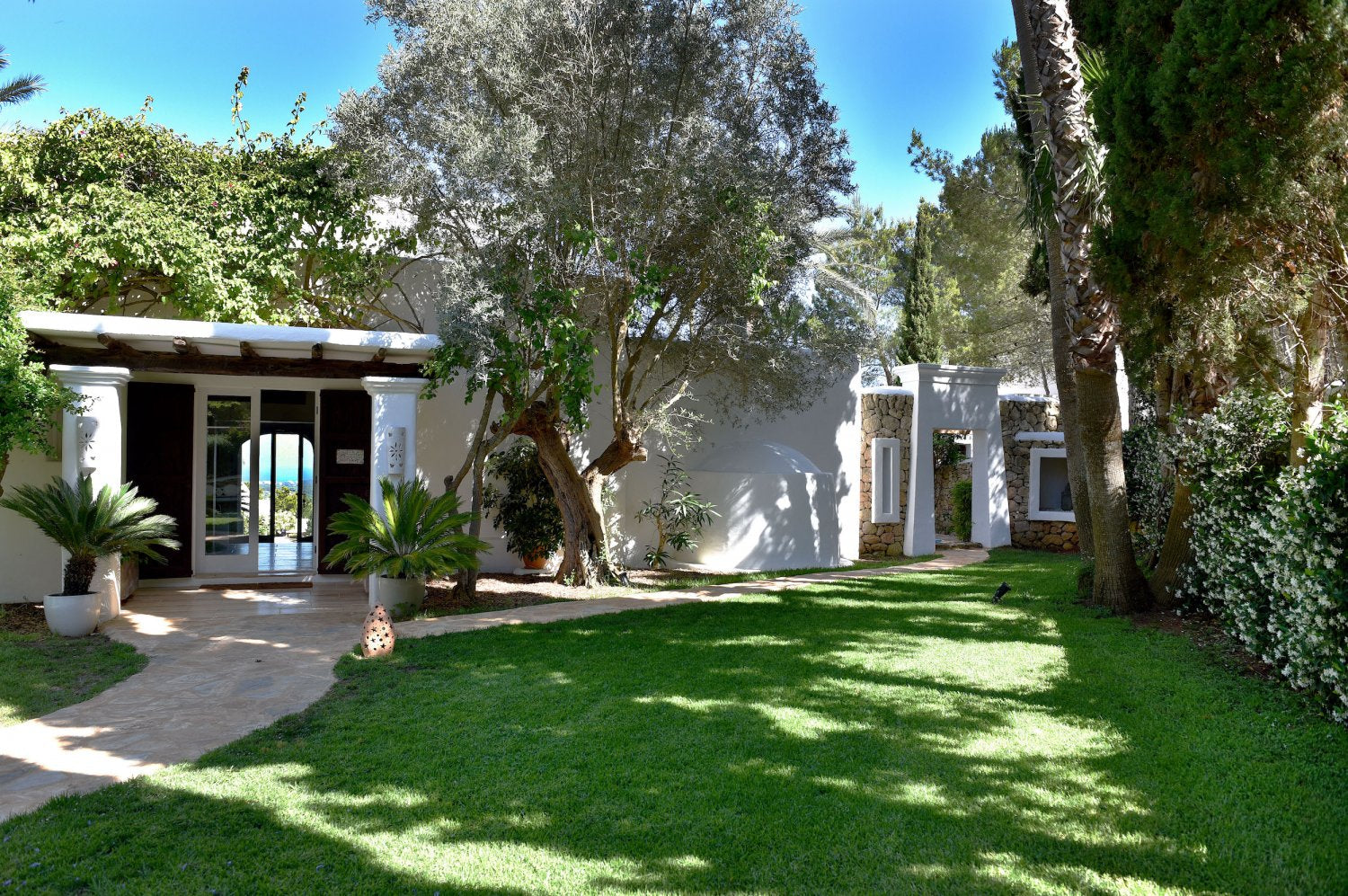 Secluded Peaceful Ibiza Villa with Panoramic Sea Views and a Huge Outdoor Space on Top of Atzaró Mountain near Santa Eulalia