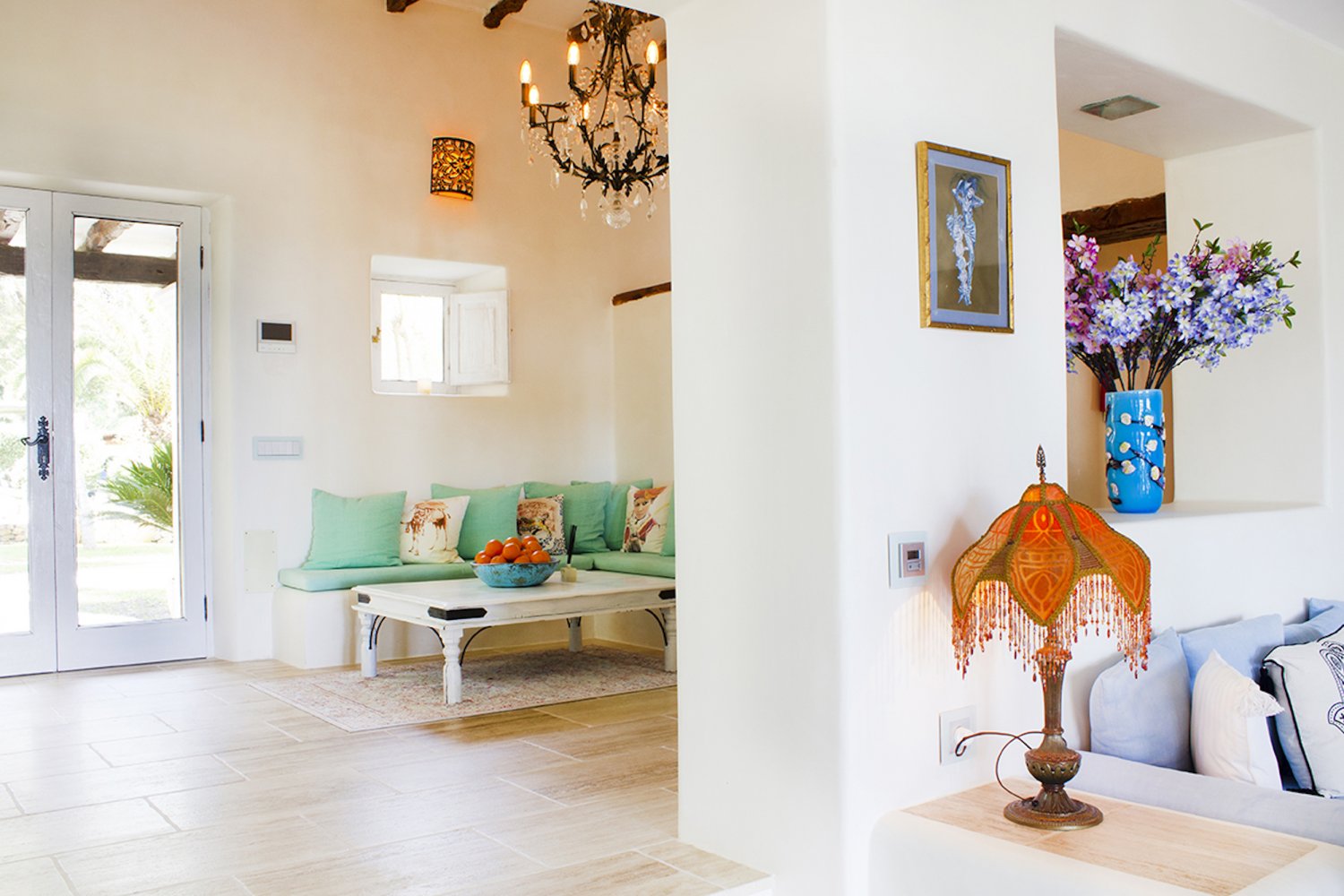 Secluded Peaceful Ibiza Villa with Panoramic Sea Views and a Huge Outdoor Space on Top of Atzaró Mountain near Santa Eulalia