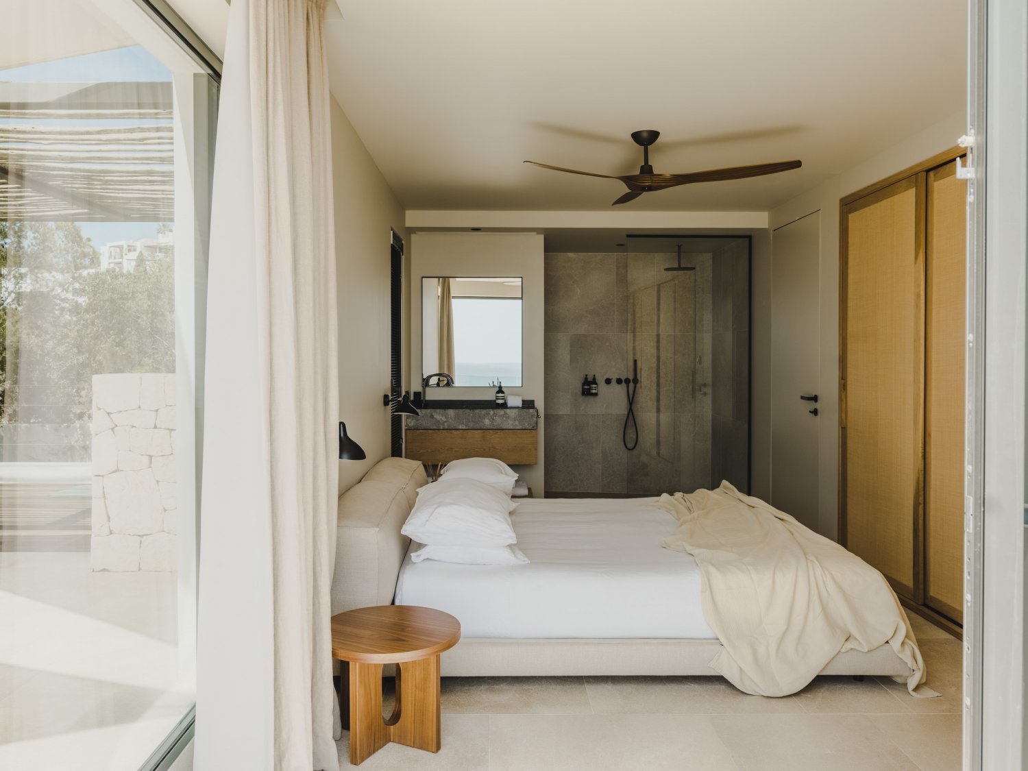 Seafront Stylish Ibiza Villa Facing Formentera with Breathtaking Sunrise Views and Pink Sunsets in Roca Llisa