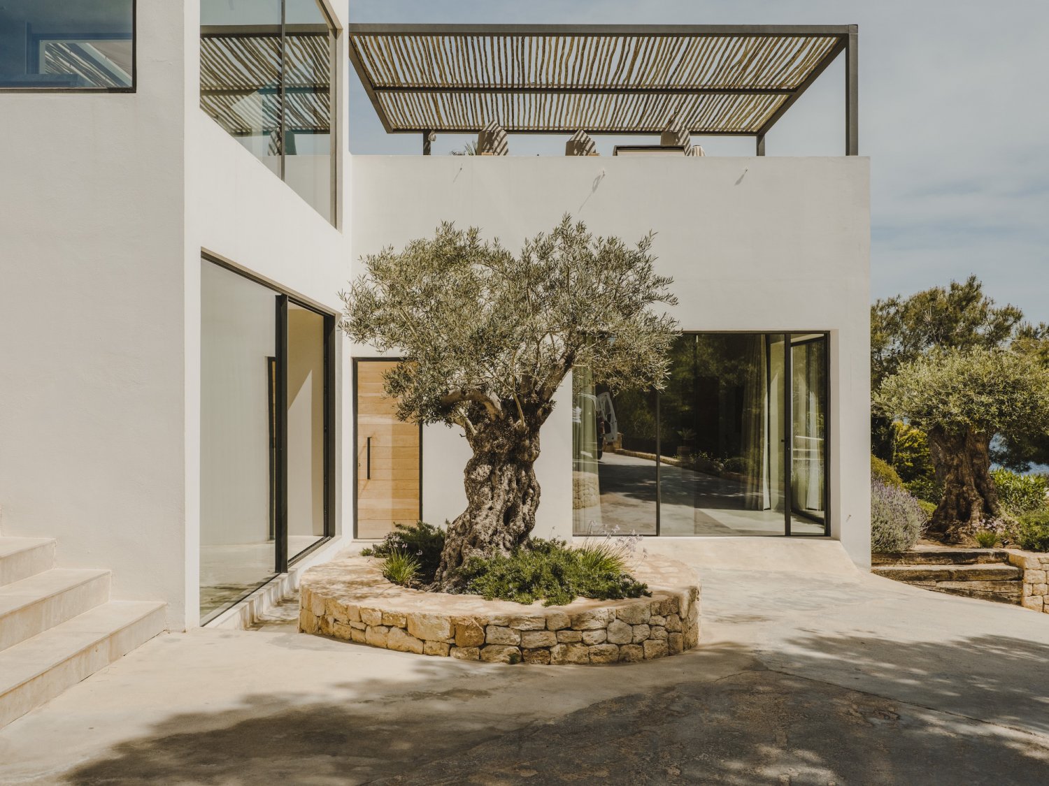 Seafront Stylish Ibiza Villa Facing Formentera with Breathtaking Sunrise Views and Pink Sunsets in Roca Llisa