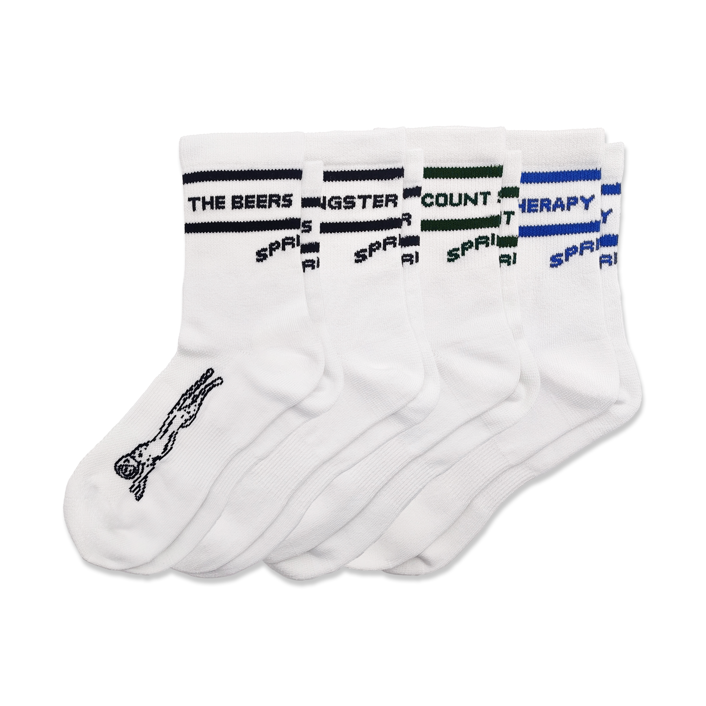 Sprints Core Zero Socks 4-Pack - Small/Medium